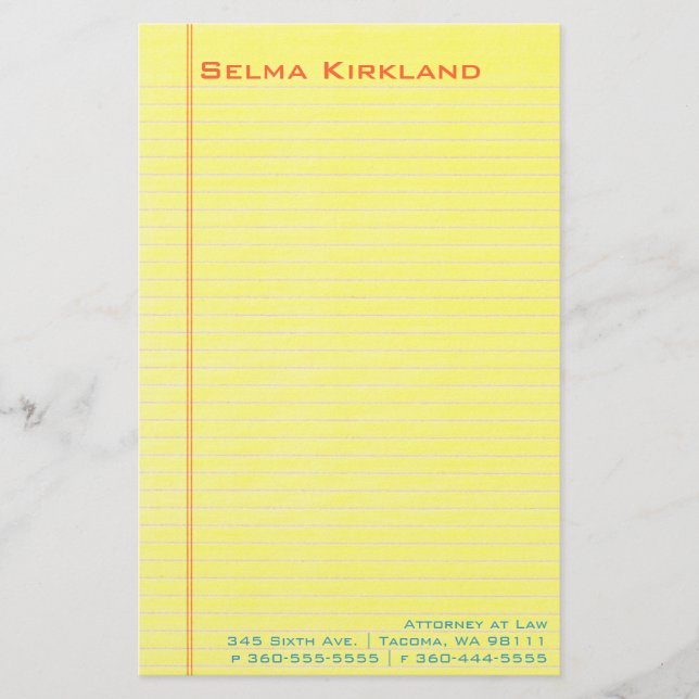 Papelaria Almofada legal (Frente)