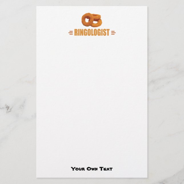 Papelaria Amante engraçado dos anéis de cebola (Frente)