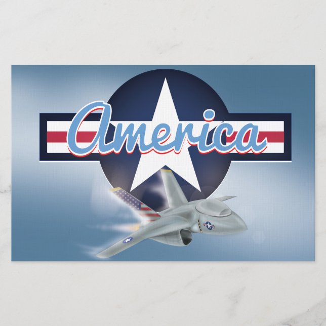 Papelaria American Jet Fighter (Frente)