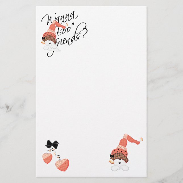 Papelaria Amigos do Wanna Boo (Frente)