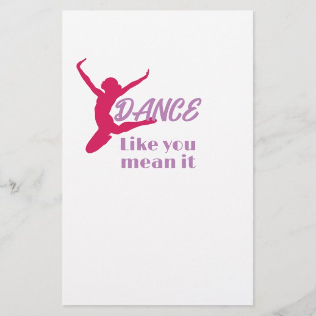 Papelaria Amor A Dança Como Você Quer Dizer Festa De Ti (Frente)