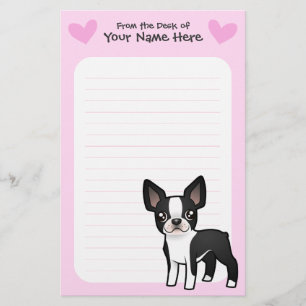 Papelaria Amor de Boston Terrier