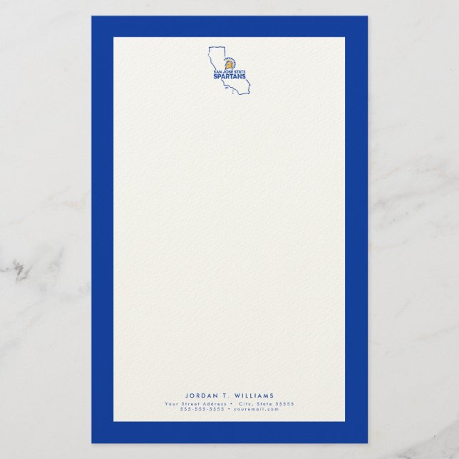 Papelaria Amor de Spartans do estado de San Jose (Frente)