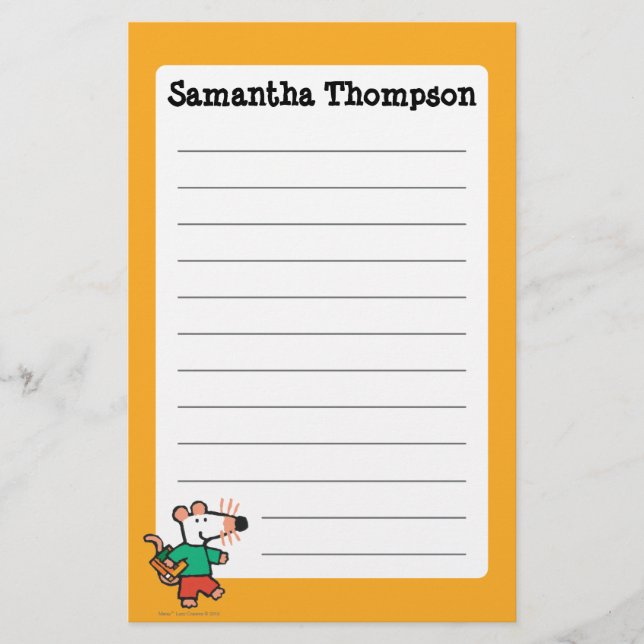 Papelaria Amores adoráveis de Maisy a ler (Frente)