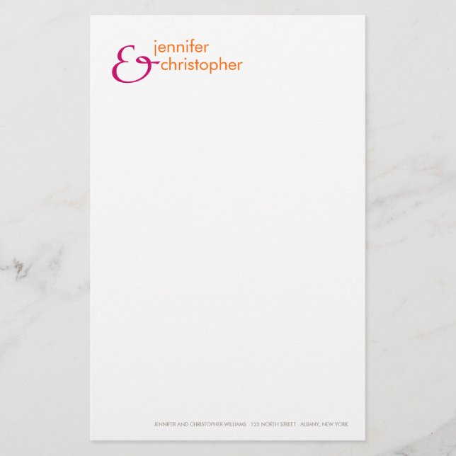 Papelaria Ampersand: Papel de Carta (Frente)