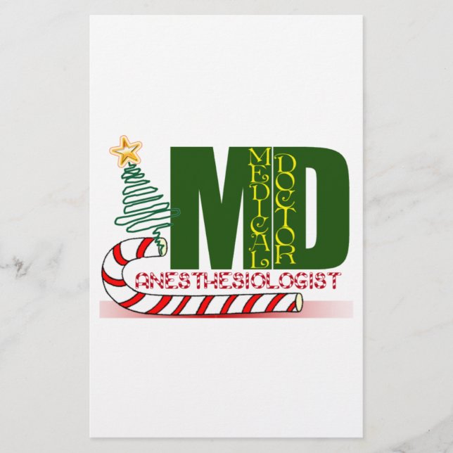 Papelaria Anestesiologista MERRY CHRISTMAS (Frente)