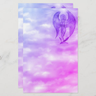 Papelaria Angel no estilo de tatuagem