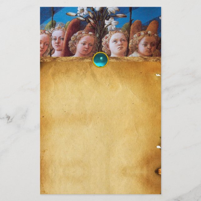 Papelaria ÂNGULOS COM MENTIRAS BRANCAS PADRÃO Azul (Frente)