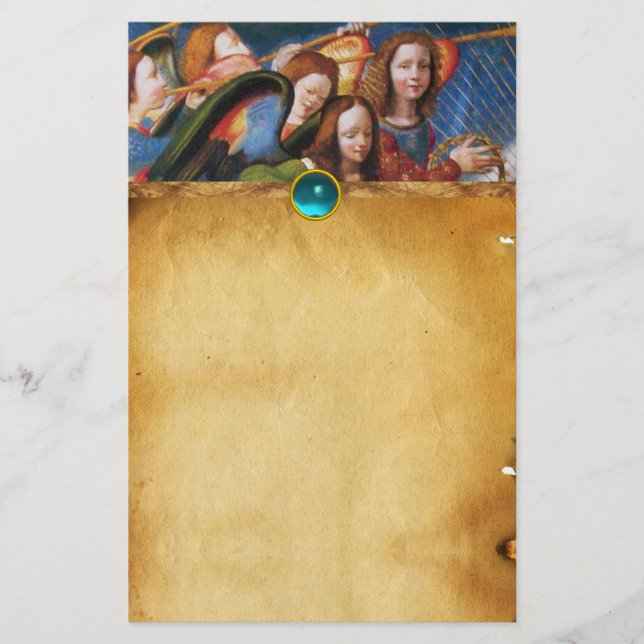 PAPELARIA ÂNGULOS MUSICAIS DA CORONAÇÃO DA VIRGEM (Frente)