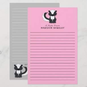 Papelaria Animal da floresta bonito de Skunk Kid