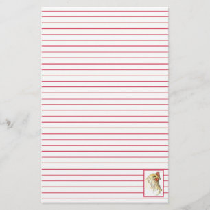 Papelaria Animal de fazenda vermelho da galinha da galinha