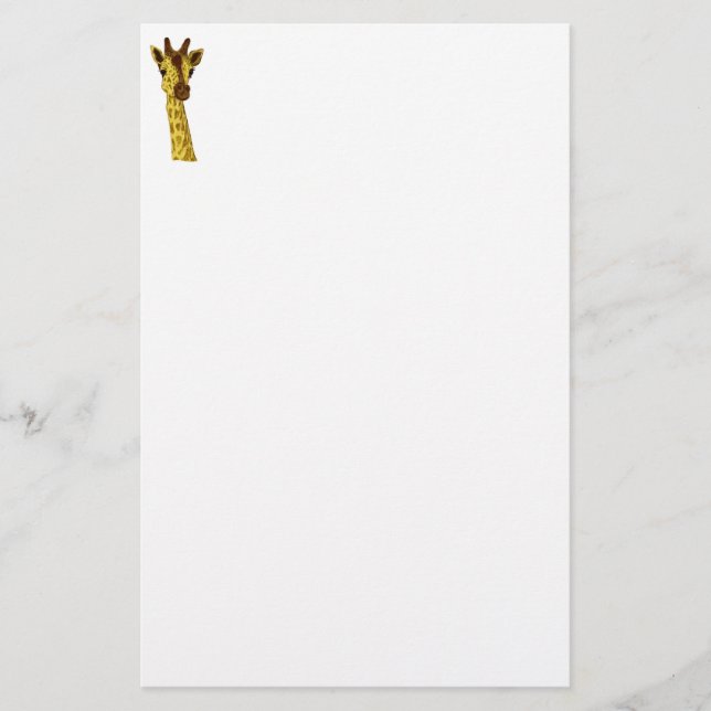 Papelaria Animal - girafa (sem o contexto) (Frente)
