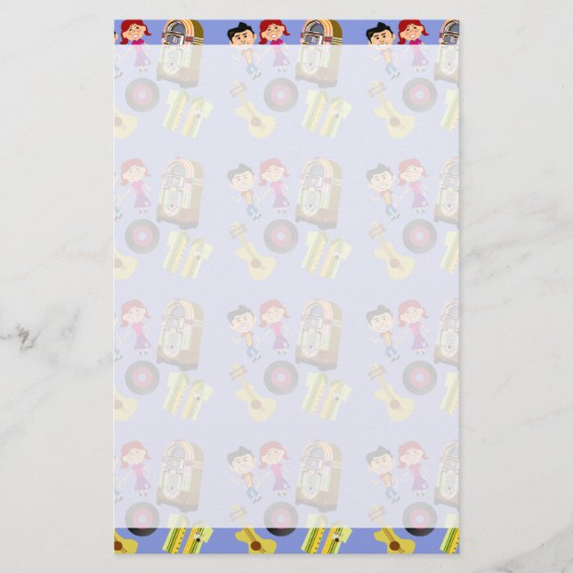 Papelaria anos 50 funky (Frente)