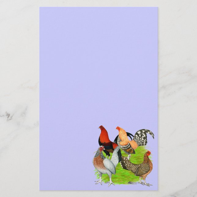 Papelaria Antigo Quarteto de Jogo Inglês (Frente)