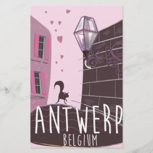 Papelaria Antuérpia, Poster de viagens da Bélgica