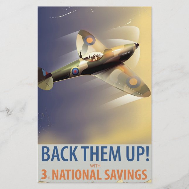 Papelaria Apoie-os! Poster WW2 (Frente)