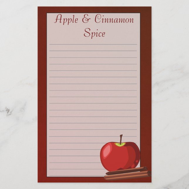 Papelaria Apple Cinnamon Stationery (Frente)