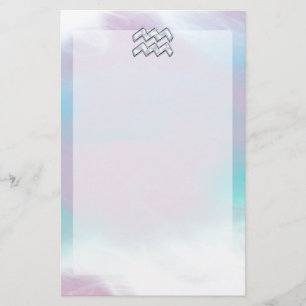 Papelaria Aquarius Zodiac Símbolo da Mãe da Decoração Pérola