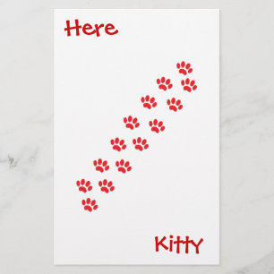 Papelaria Aqui patas do gato do gatinho