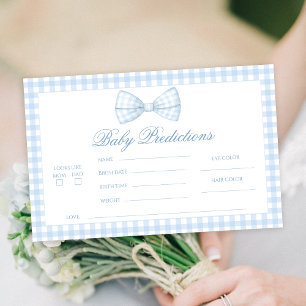 Papelaria Arco Gingham Azul-Cinto Previsão de Bebês