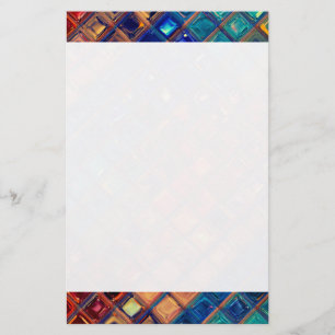 Papelaria Arco-Íris Mosaico Azulejo Abstrato a frio