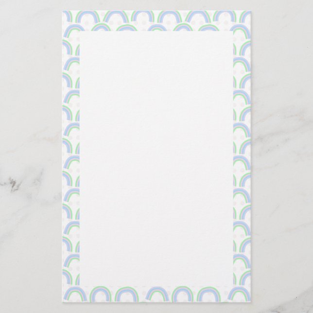 Papelaria Arco-Íris Pastel Branco (Frente)