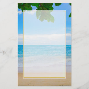 Papelaria Areia e mar tropicais de Sun da praia