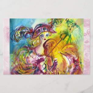 Papelaria ARLECCHINA VIOLINIST / Venetian Carnival Night