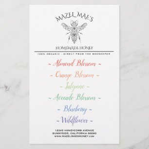 Papelaria Aromatizantes de mel caseiros personalizados