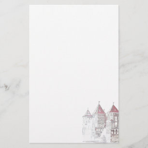 Papelaria Arquitetura do Castelo de Belarus Mir