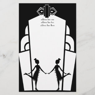 Papelaria Art -Deco Flappers
