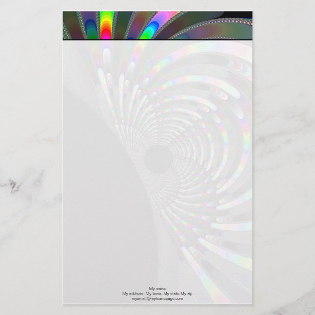 Papelaria Art Deco Fractal (Frente)