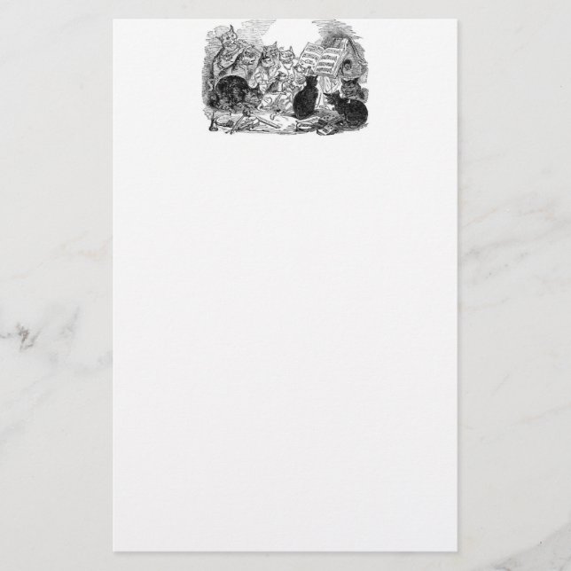 Papelaria Art Nouveau Cats (Frente)