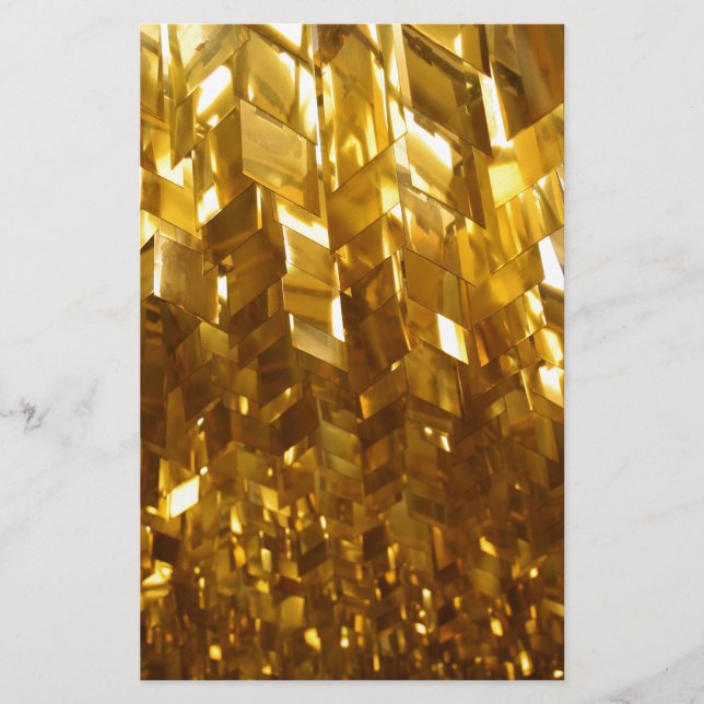 Papelaria Arte de Abstrato de teto Dourado (Frente)