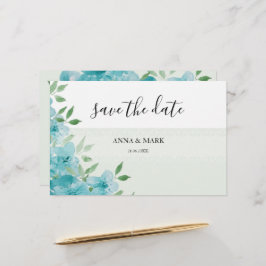 Papelaria Arte de Aquarela Azul Elegante