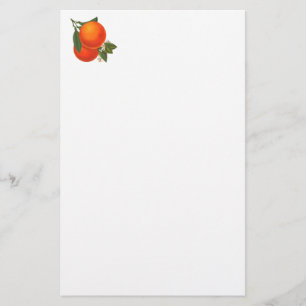 Papelaria Arte de Crato de Vintagem de Laranjas