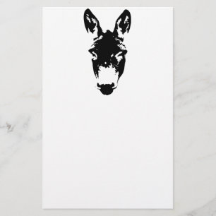 Papelaria Arte de Grafite Donkey ou Mule Desenhando Rua