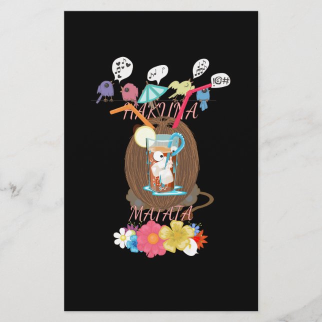 Papelaria Arte de Limonada de Coco e Limonada da Natureza Tr (Frente)