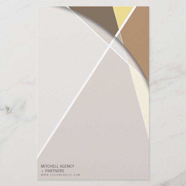 Papelaria Arte de Na moda de Padrão Geométrico Cruzado de Cr (Frente)