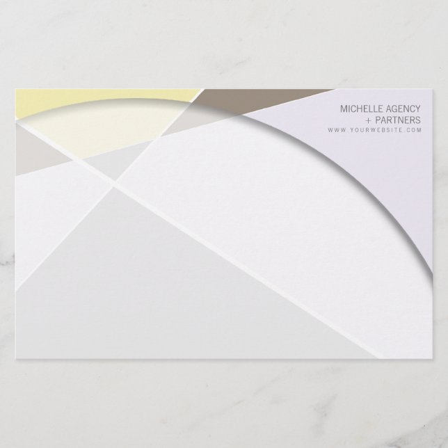 Papelaria Arte de Na moda de Padrão Geométrico Cruzado de Cr (Frente)