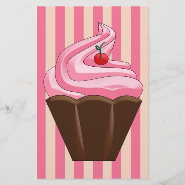 Papelaria Arte de Sobremesa de Verão Doce (Frente)