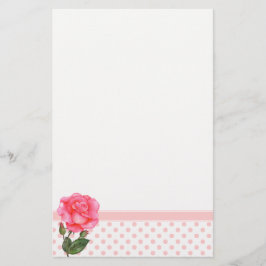 Papelaria Arte Floral Rosa Rosa Personalizada