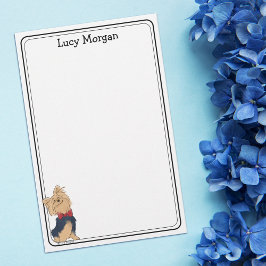 Papelaria Arte Personalizada de Cachorro Fofo Yorkie
