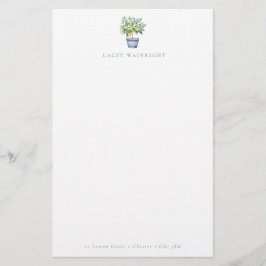 Papelaria Árvore de Limão Personalizada Letterhead