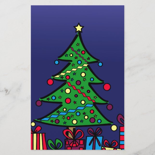 Papelaria árvore de Natal (Frente)