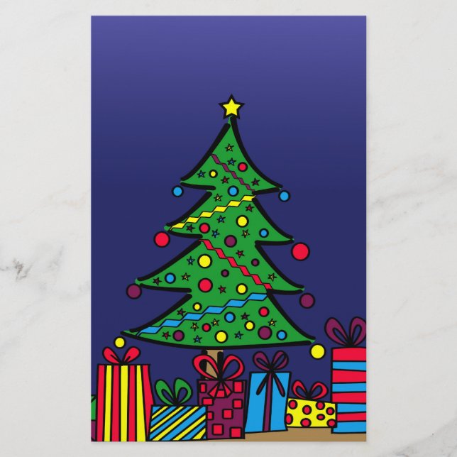 Papelaria árvore de Natal (Frente)