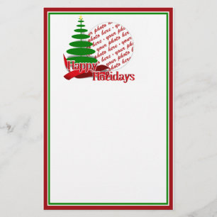 Papelaria Árvore de Natal com Quadro de Fotos do Friso Verme