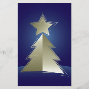 Papelaria Árvore de Natal Ouro