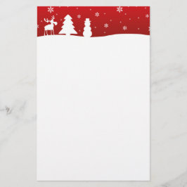 Papelaria Árvore de Natal Rena Boneco de Neve