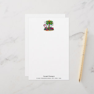 Papelaria Árvore de Palma de Natal tropical